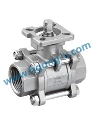 DIN stainless steel 304 pneumatic thread ball valve
